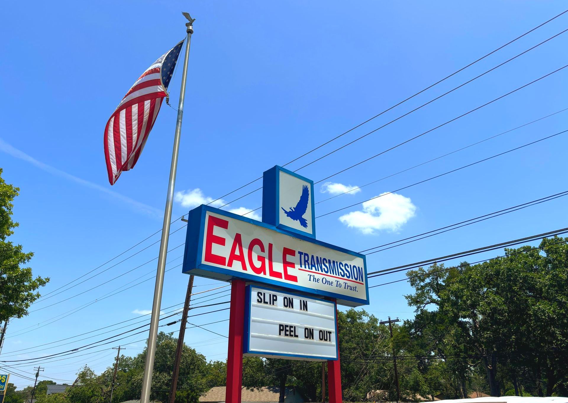 Eagle Transmission-Repair Austin South Signage 