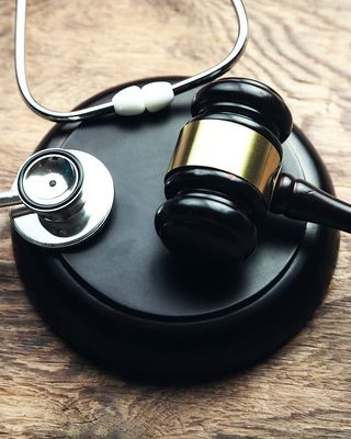 Gavel With Stethoscope — Easthampton, MA — Law Office of Alfred P. Chamberland