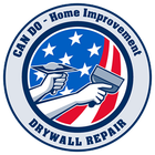 A logo for can do home improvement drywall repair