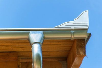 galvanized rain gutters