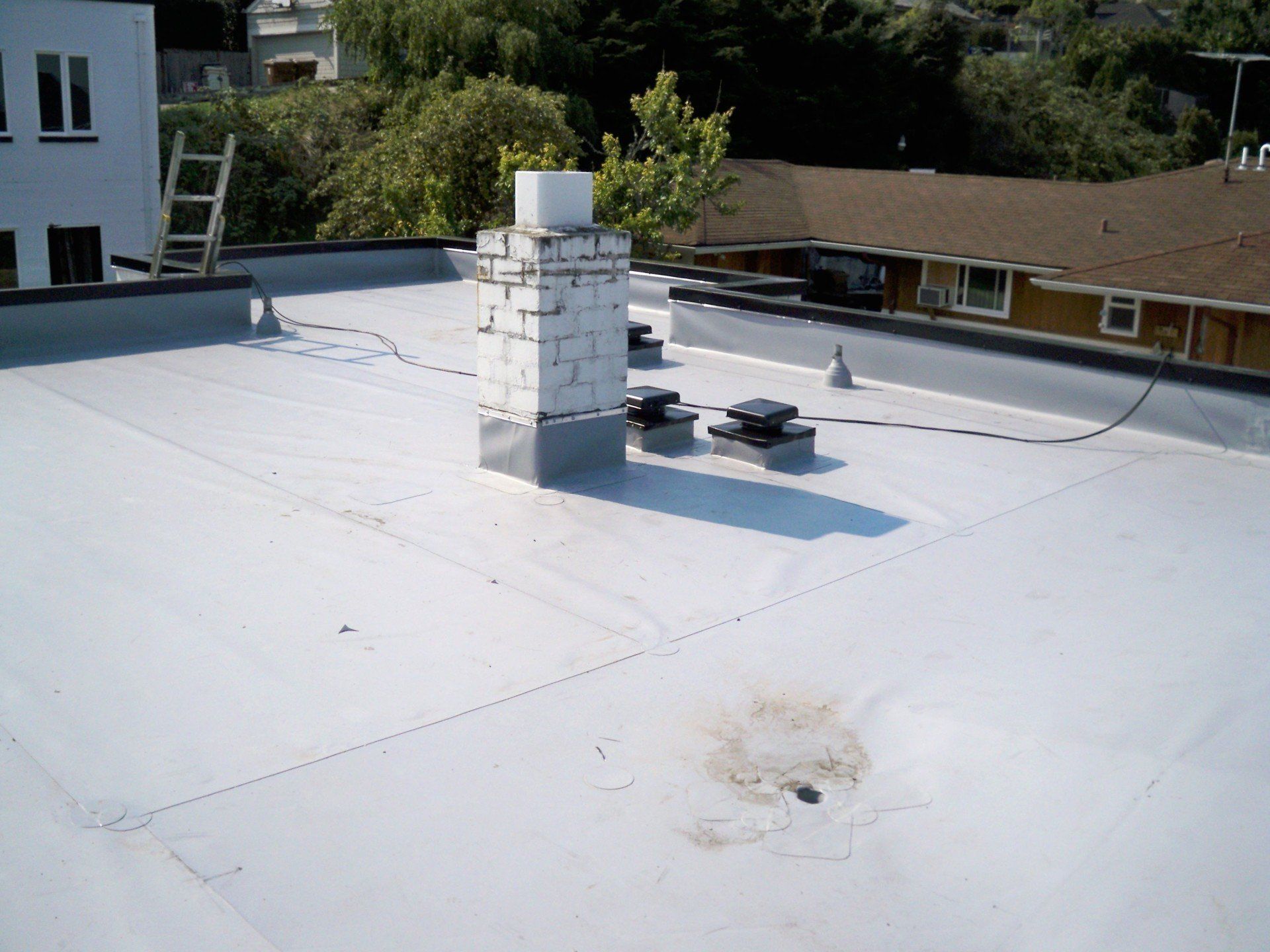White Chimney — Olalla, WA — Peninsula Roofing LLC
