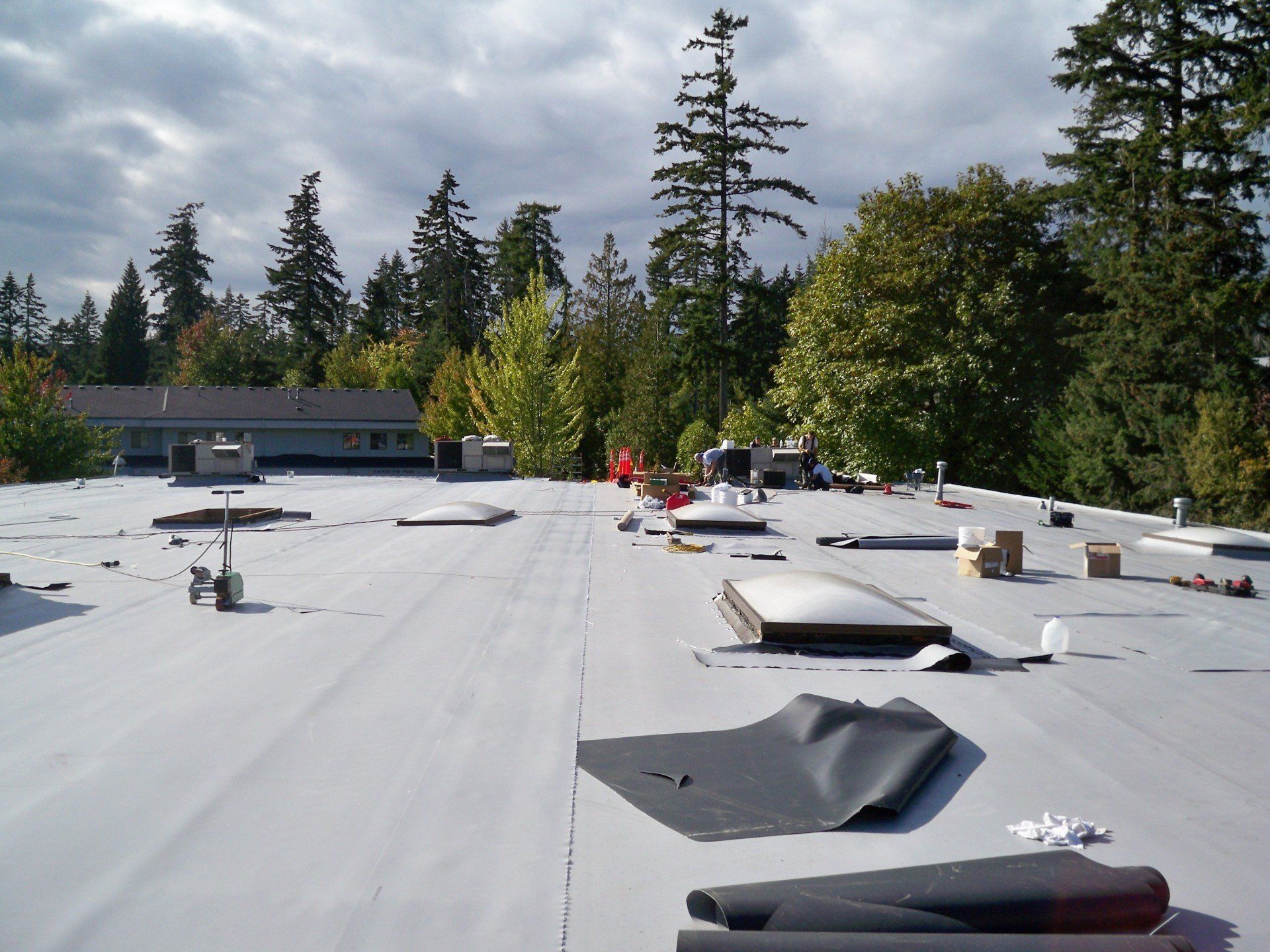 Materials on Roof — Olalla, WA — Peninsula Roofing LLC