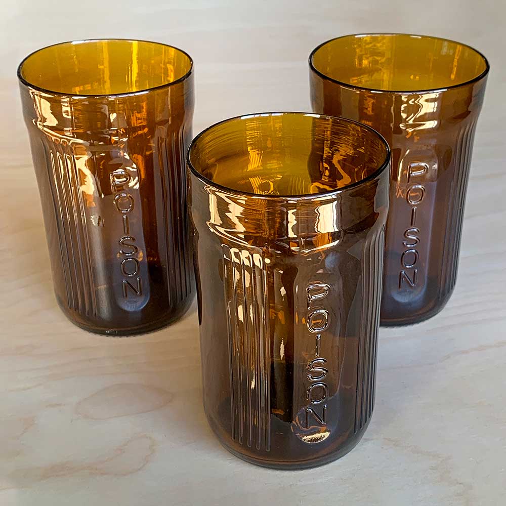 Recycled bottle glassware Price Range $25-$30