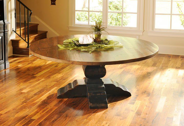 custom round dining room table