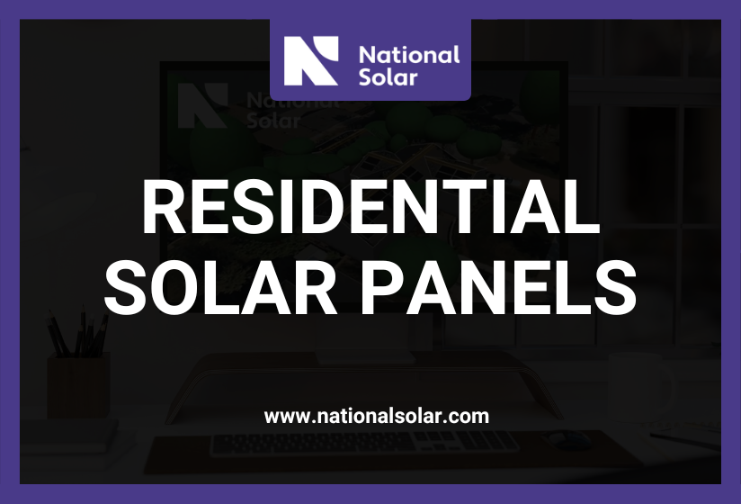 A national solar ad for residential solar panels