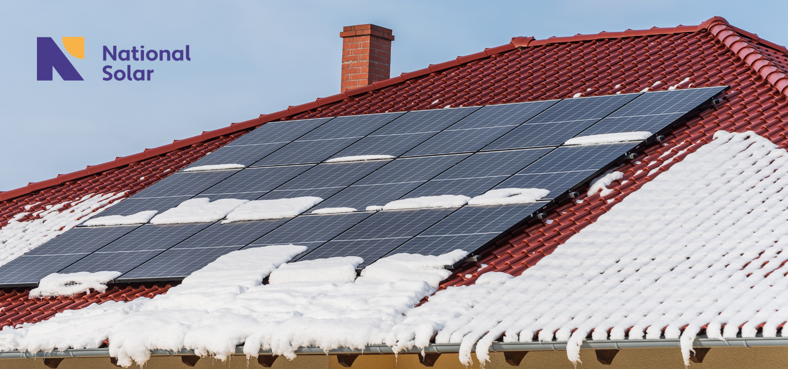 A roof with national solar panels on it