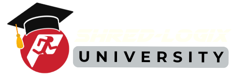 Red play button, gray bar with 