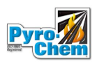 A logo for a company called pyro chem