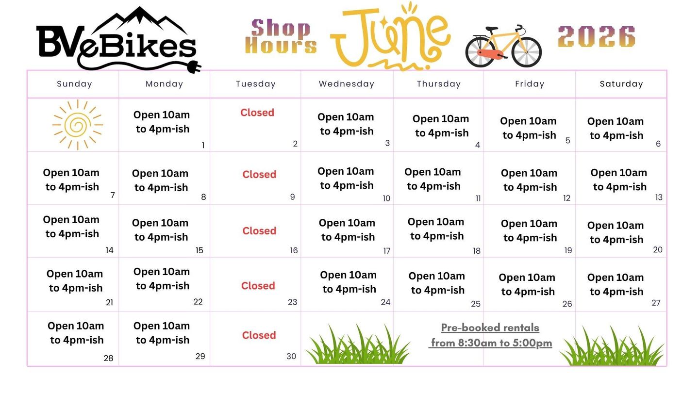 A calendar for the month of may with a bicycle on it.