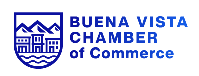The logo for the buena vista chamber of commerce