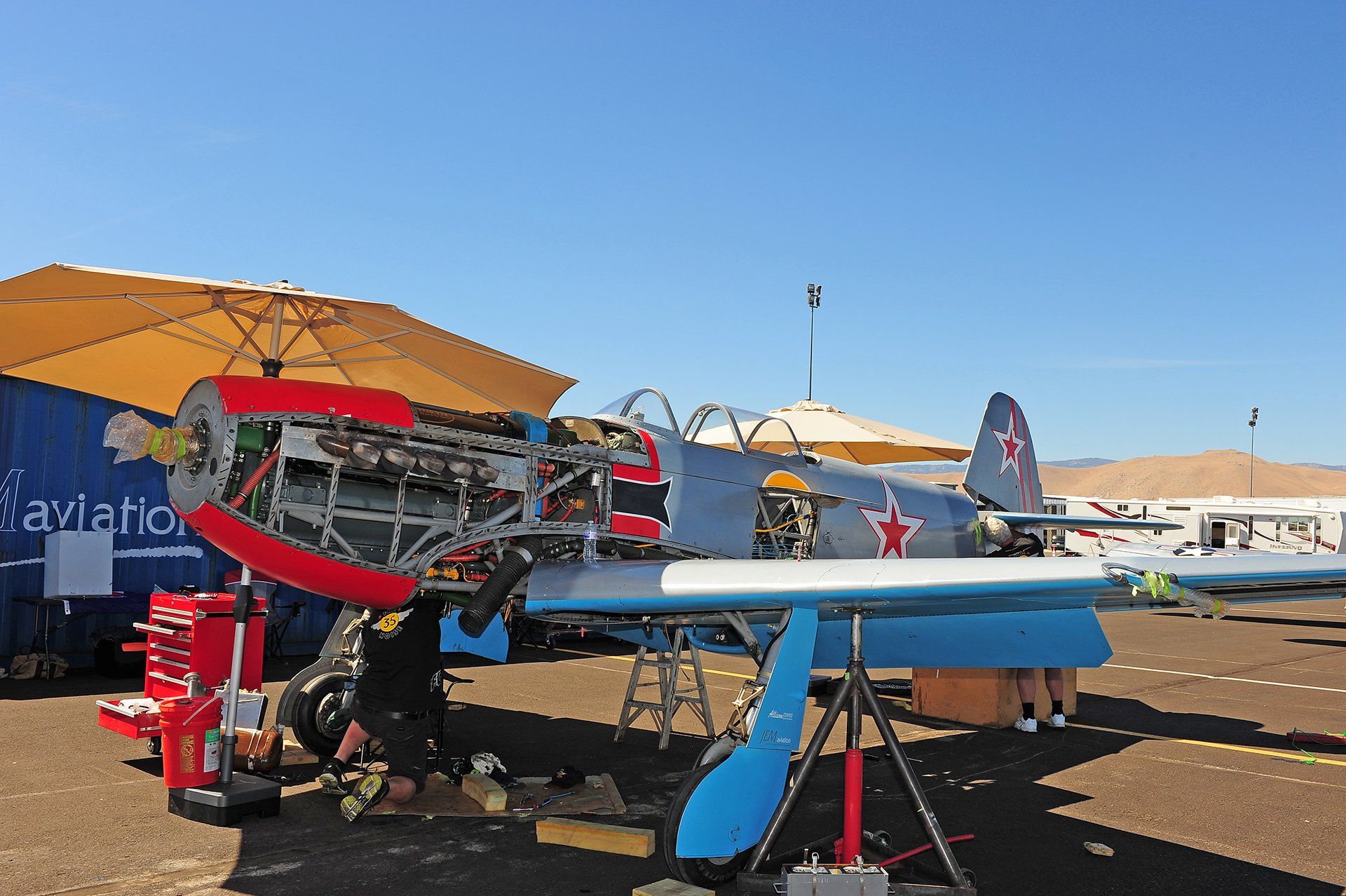 Full Noise Yak 3 fighter plane from Fighter Flights in Marlborough, New Zealand