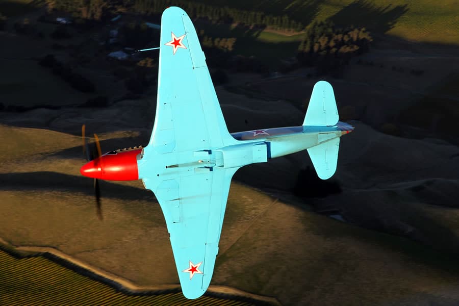 Full Noise Yak 3 fighter plane from Fighter Flights in Marlborough, New Zealand