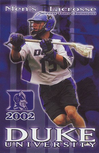 A poster for duke university men 's lacrosse