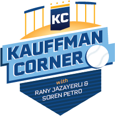 A logo for soren petro with a man wearing headphones