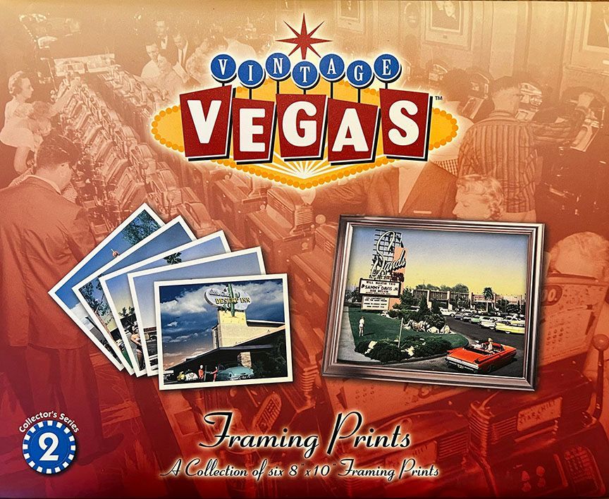 A box of framing prints from vegas with the number 2 on it
