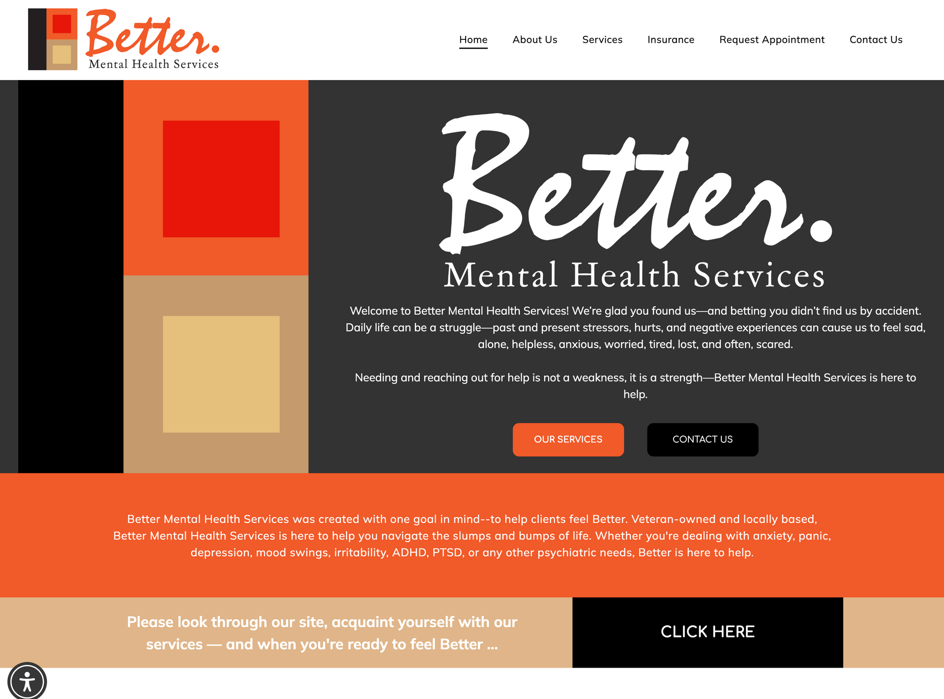 A website for better mental health services