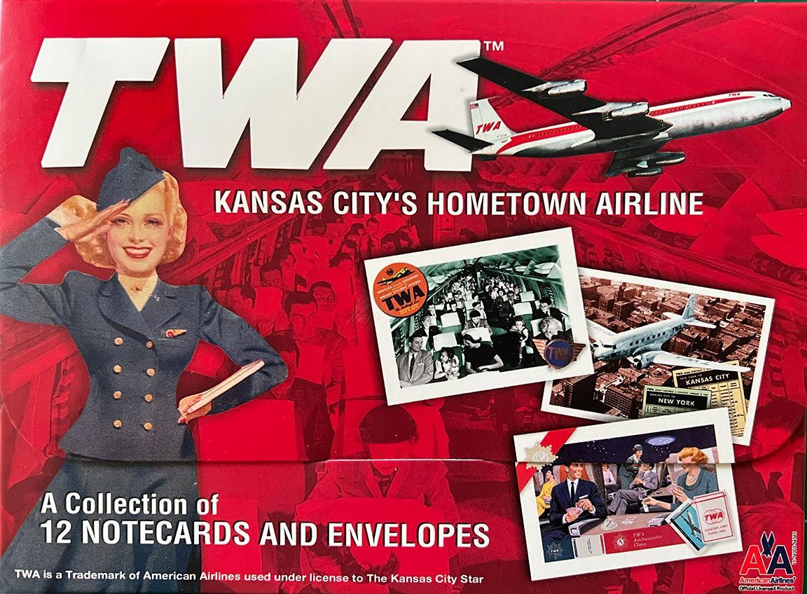 Tws kansas city 's hometown airline a collection of 12 notecards and envelopes