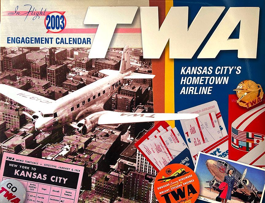 A kansas city 's hometown airline engagement calendar from 2003