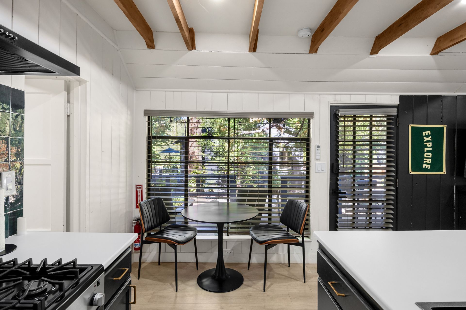 cabin 2 kitchen and dining table