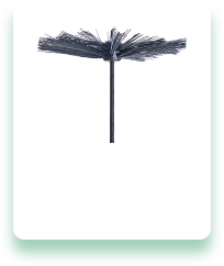 A picture of a brick chimney on a white background