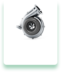 A turbocharger is shown on a white background.