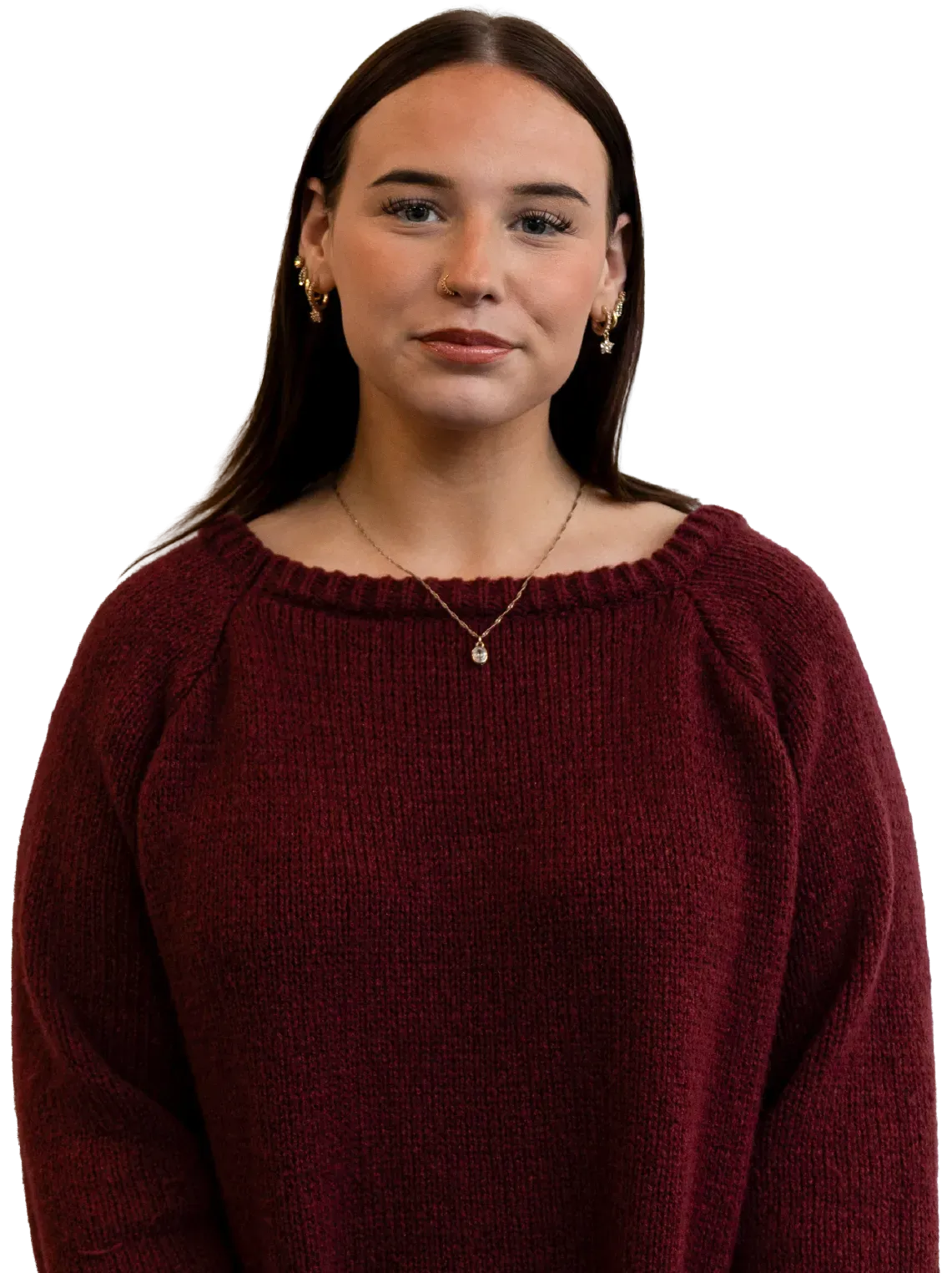 Man in white button-down shirt, looking directly at the viewer, against a white background.
