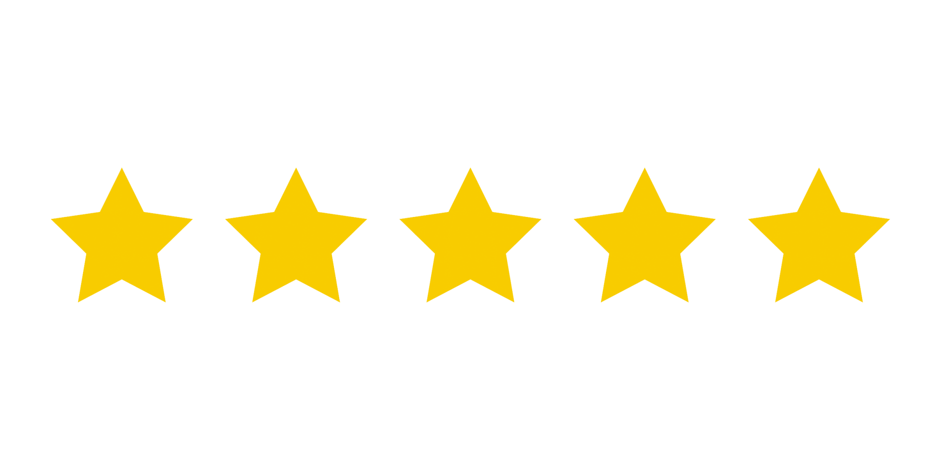 Five gold stars in a row.