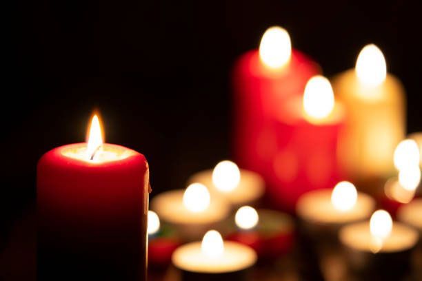 Group Of Lit Candles