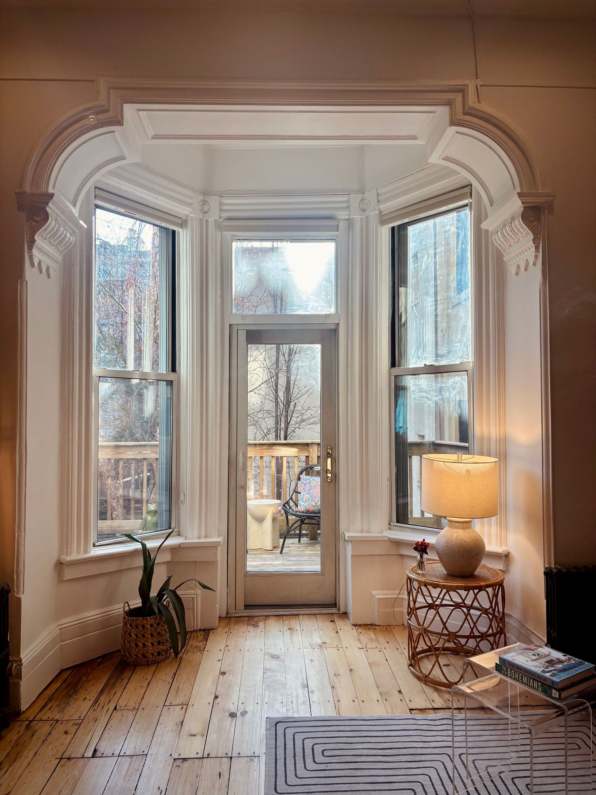 Bay window at 1003 Garden Street.