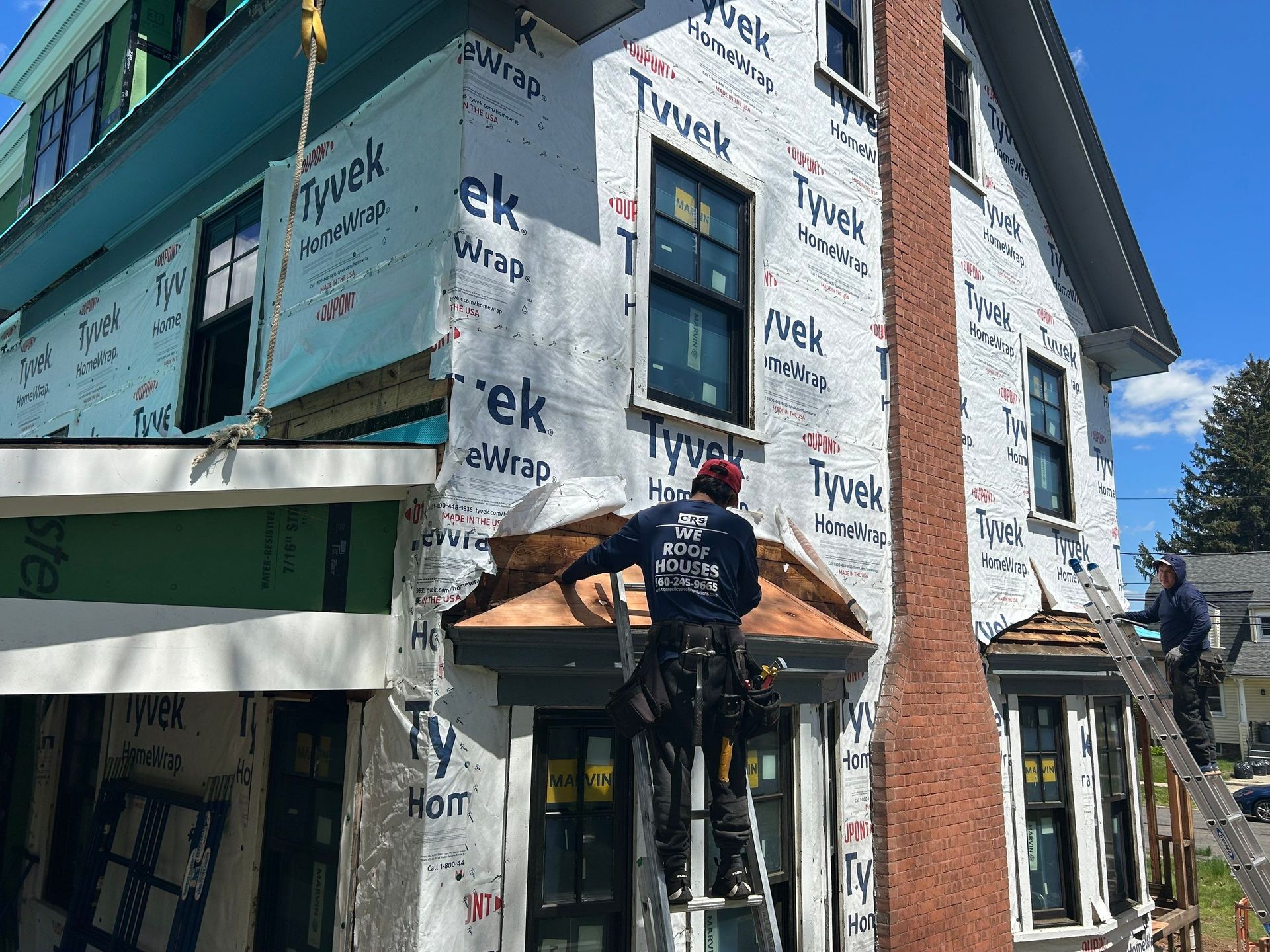 Front door and siding replacement in west hartford