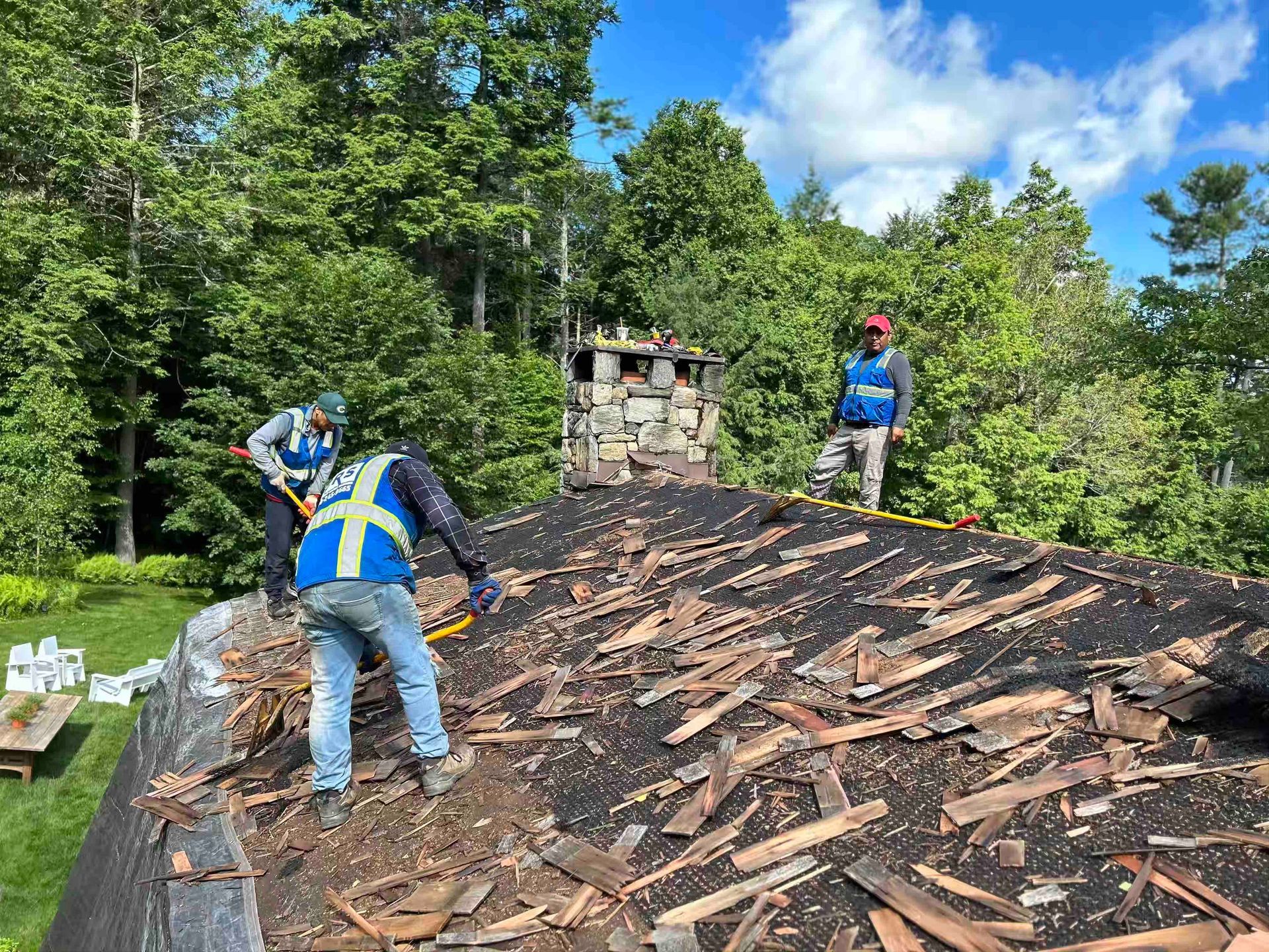 Removal of Cedar Roof in Washington, Connecticut Roofing Solutions