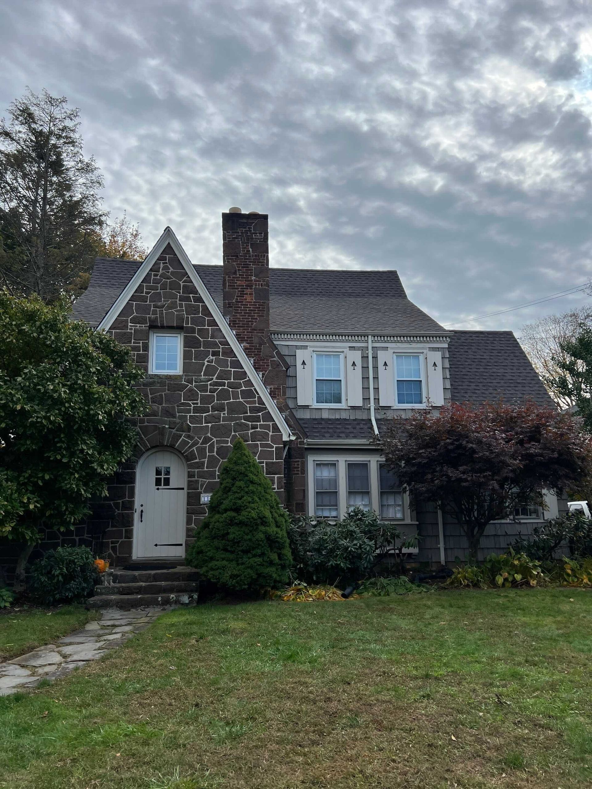 west hartford center property with newly installed asphalt shingle roof