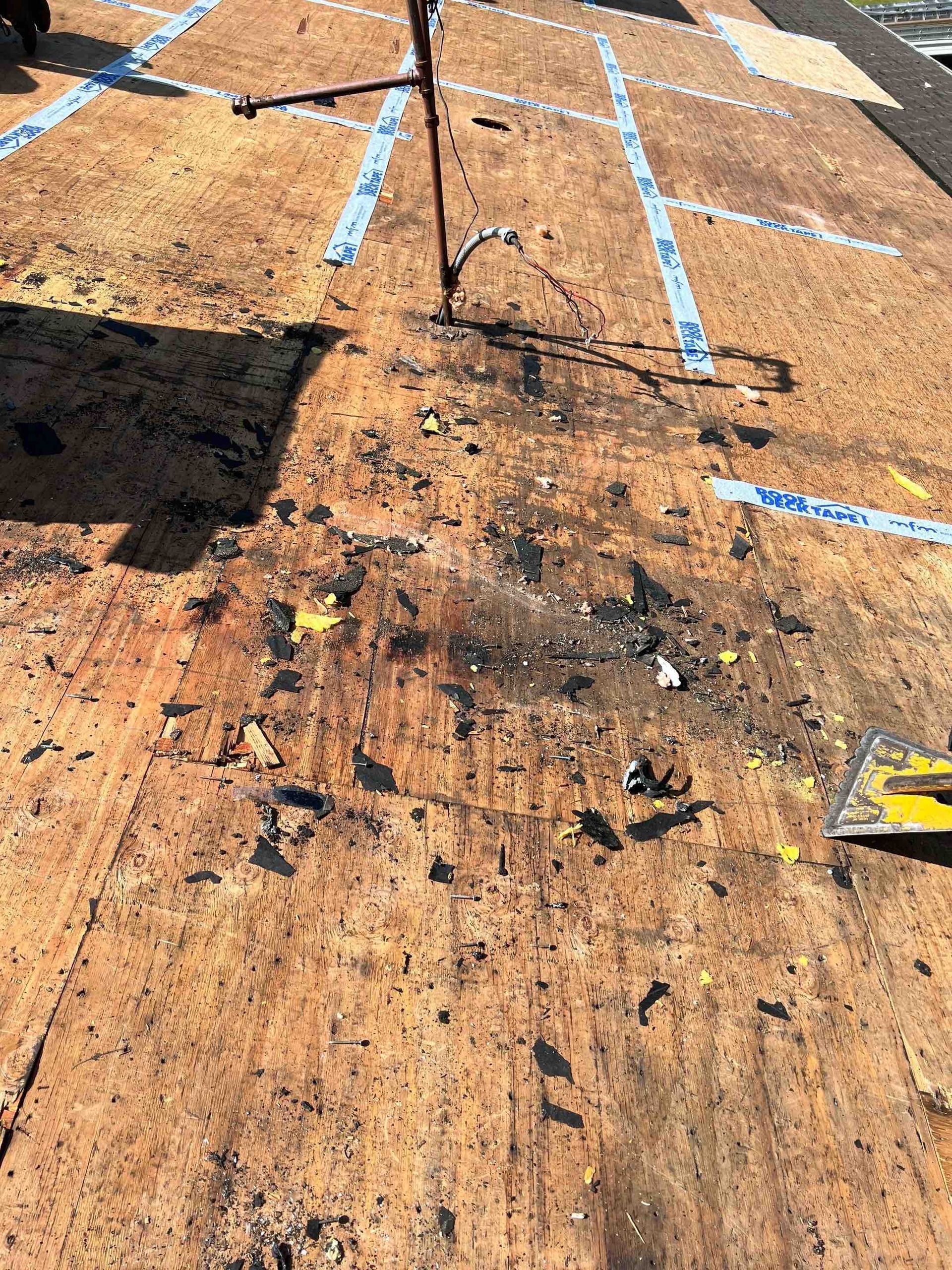 Rotted Plywood from Water Damage in Litchfield County, Connecticut Roofing Solutions
