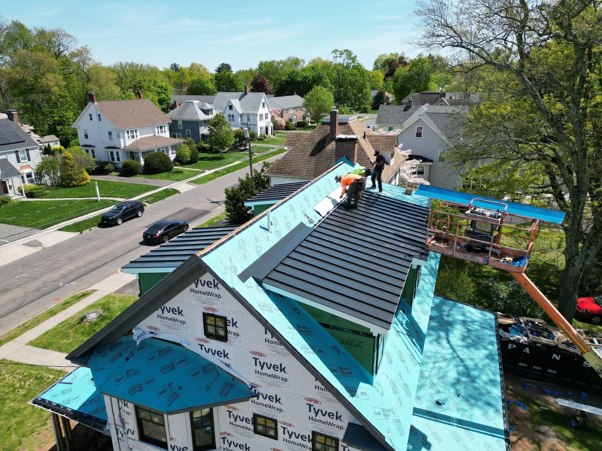 West Hartford metal roof repair