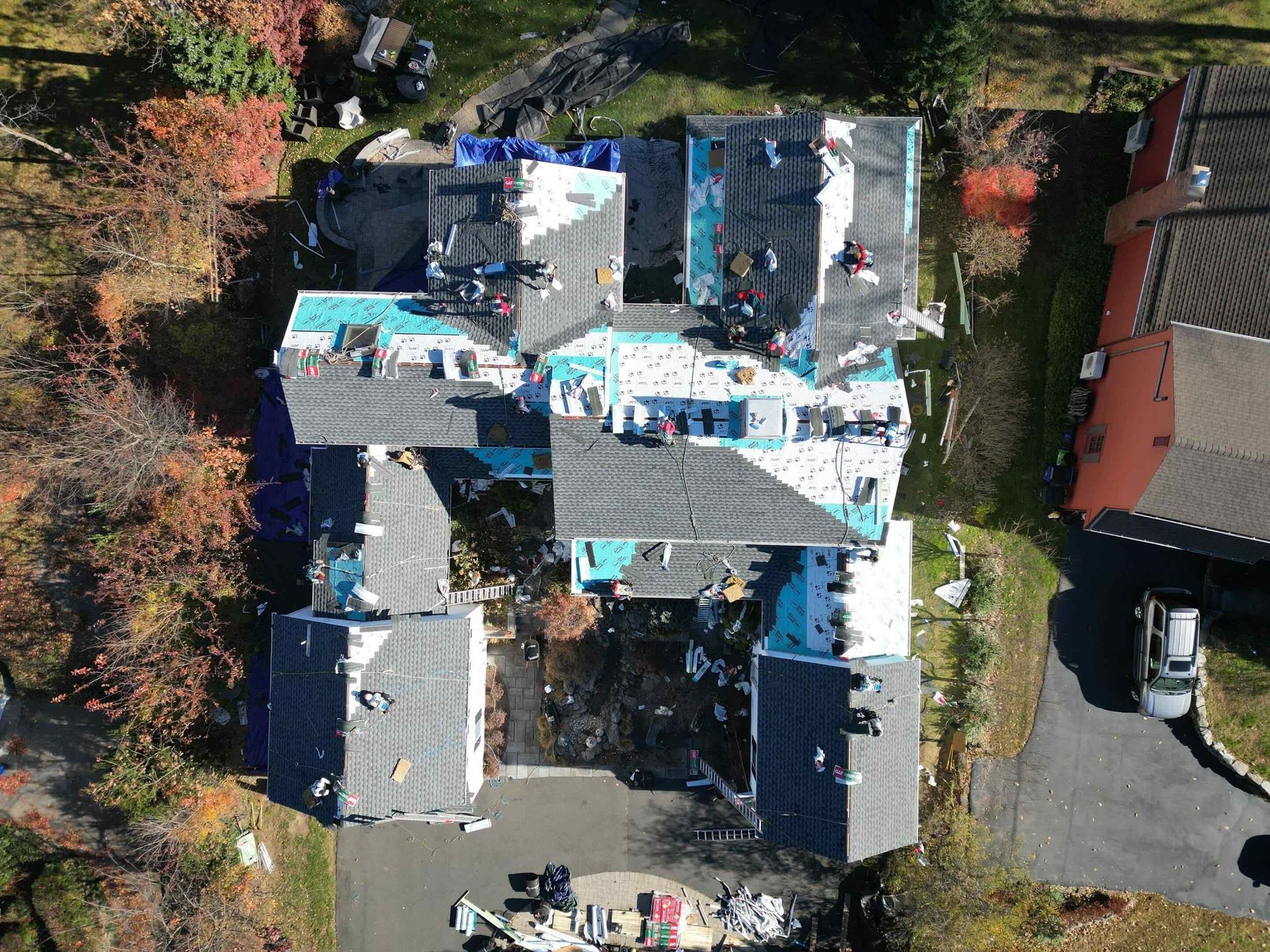 Connecticuts Top Roofing Company Installing Roof in West Hartford, CT