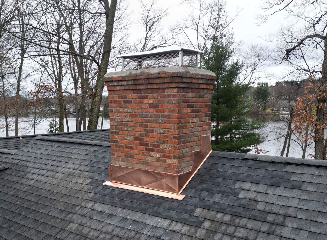 Detailed view of metal roofing in connecticut