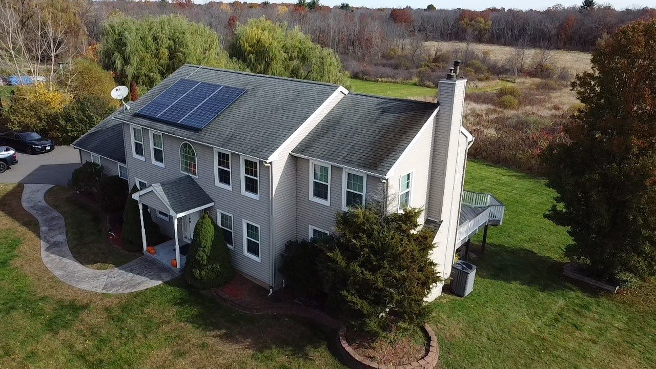 Connecticut Roof with Storm and Hail Damage in East Granby