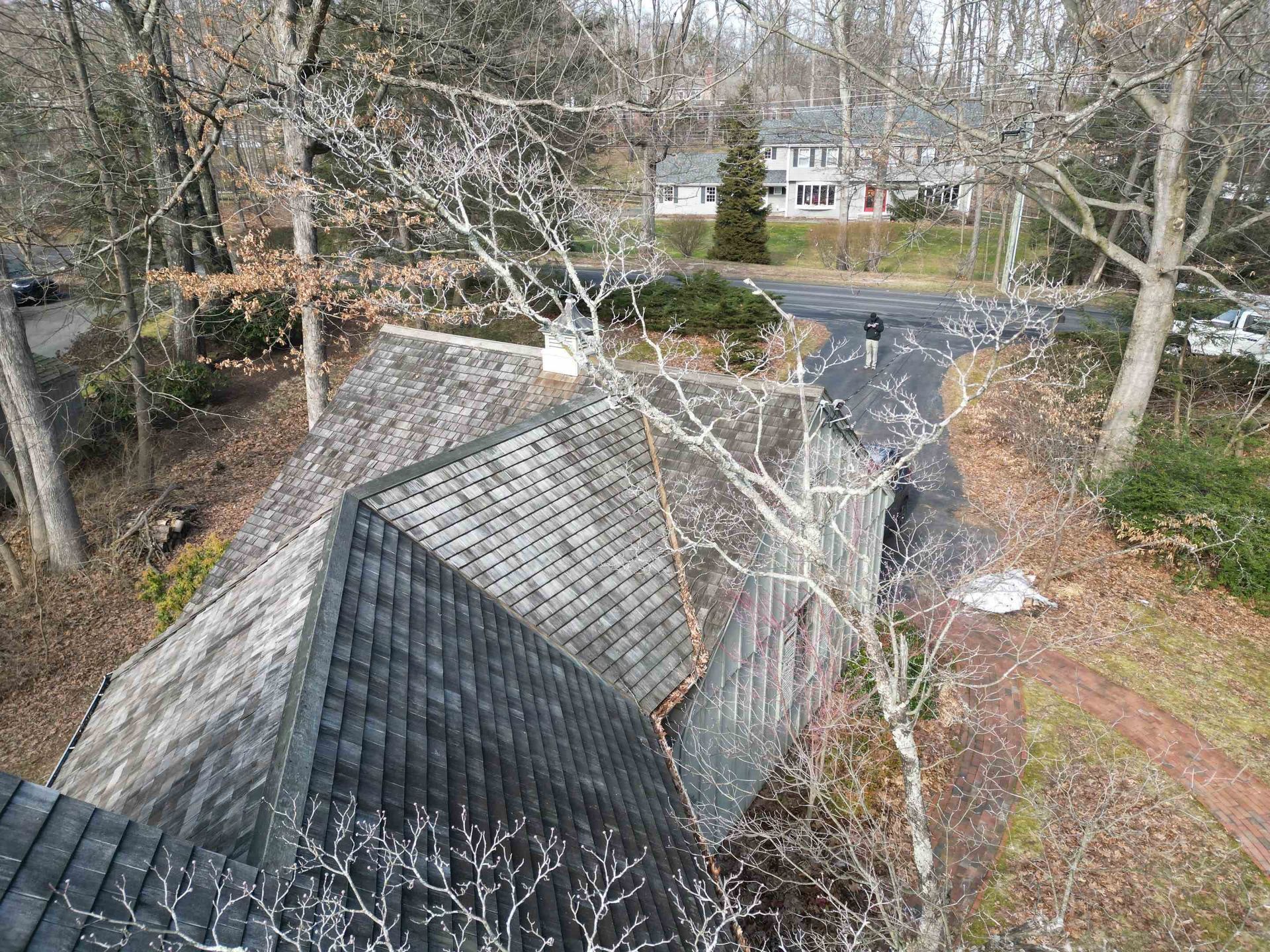 old cedar roof in need of replacement 