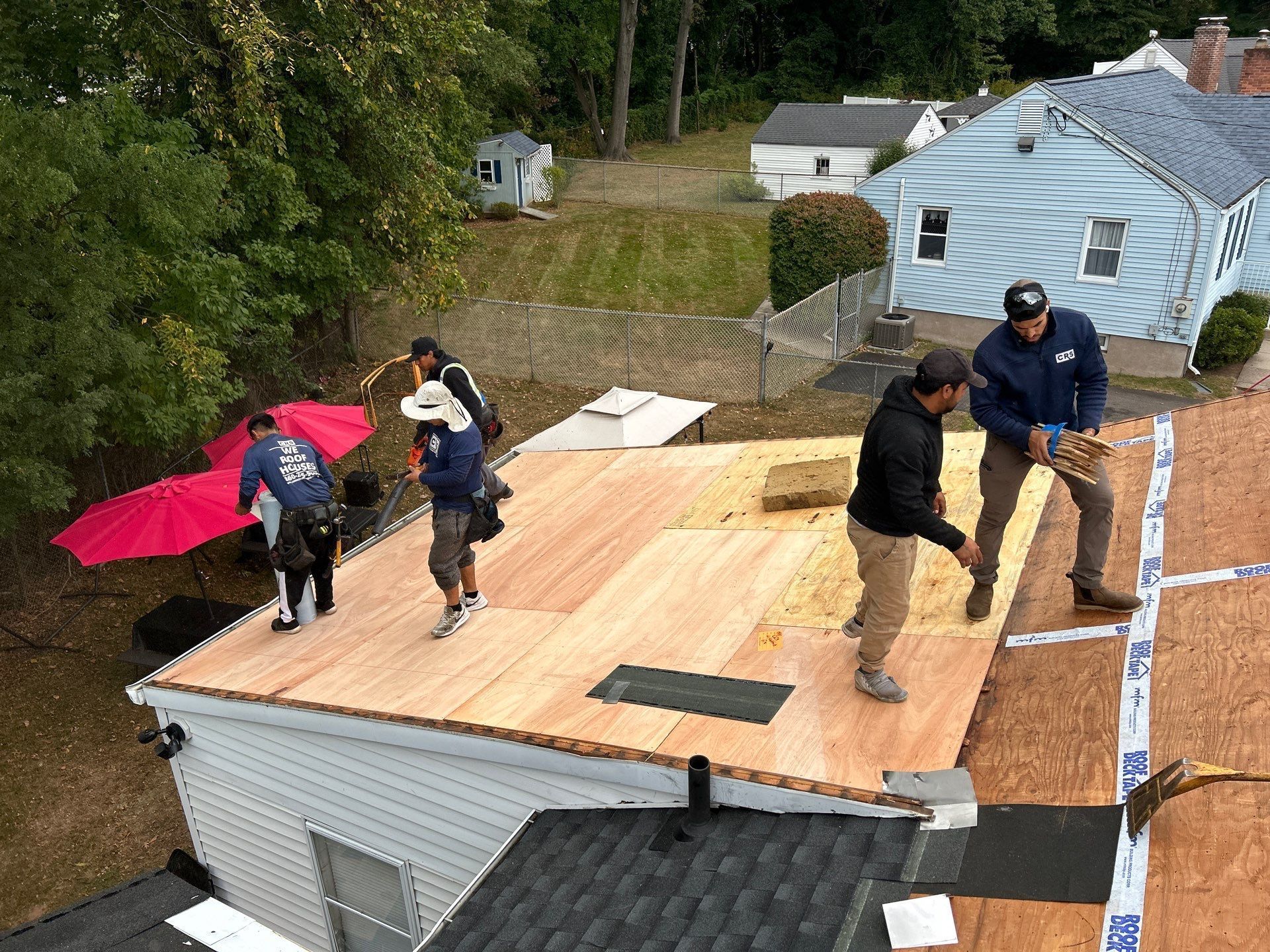 Rotted Plywood Decking Replaced
