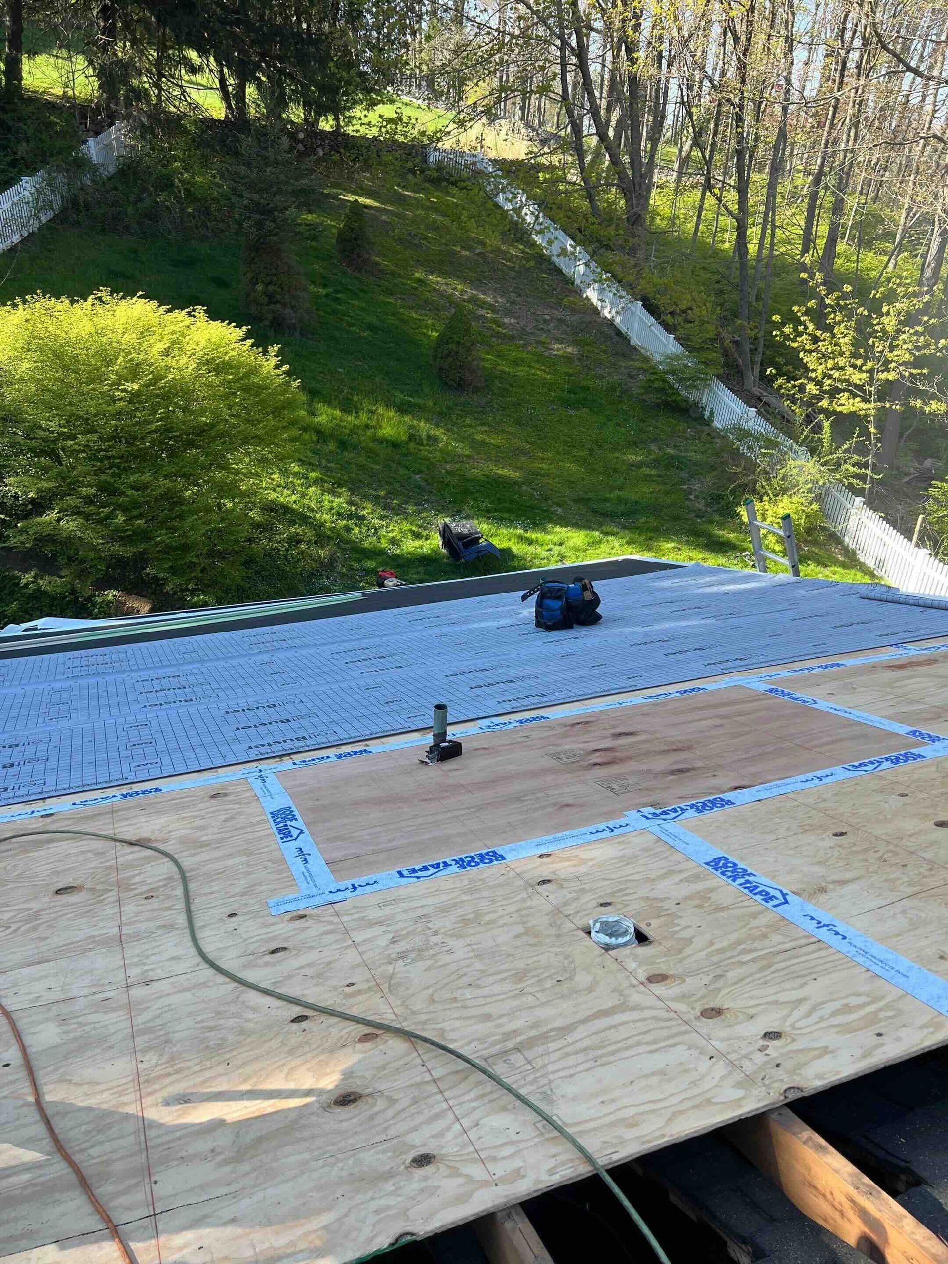 Installing roof to Connecticut Code with New Plywood in Newtown, CT