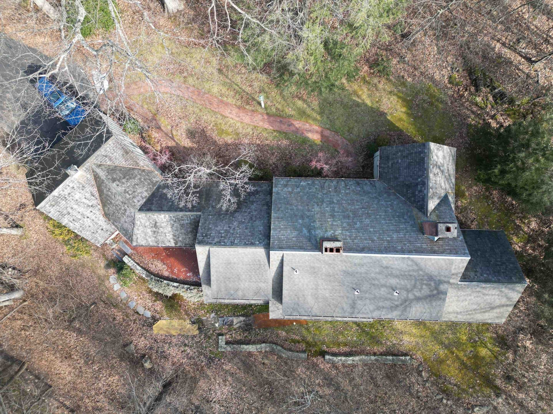 Before Photo of Cedar Roof Before Replacement in West Hartford, CT