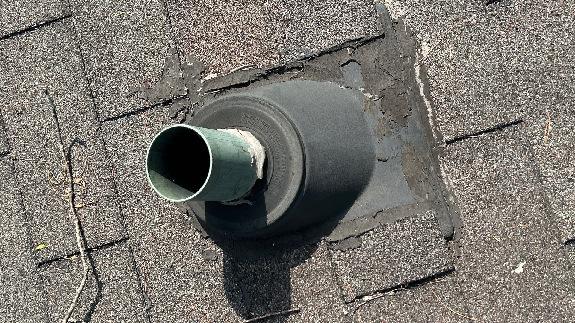 Leaking Roof Vent Pipe Boot