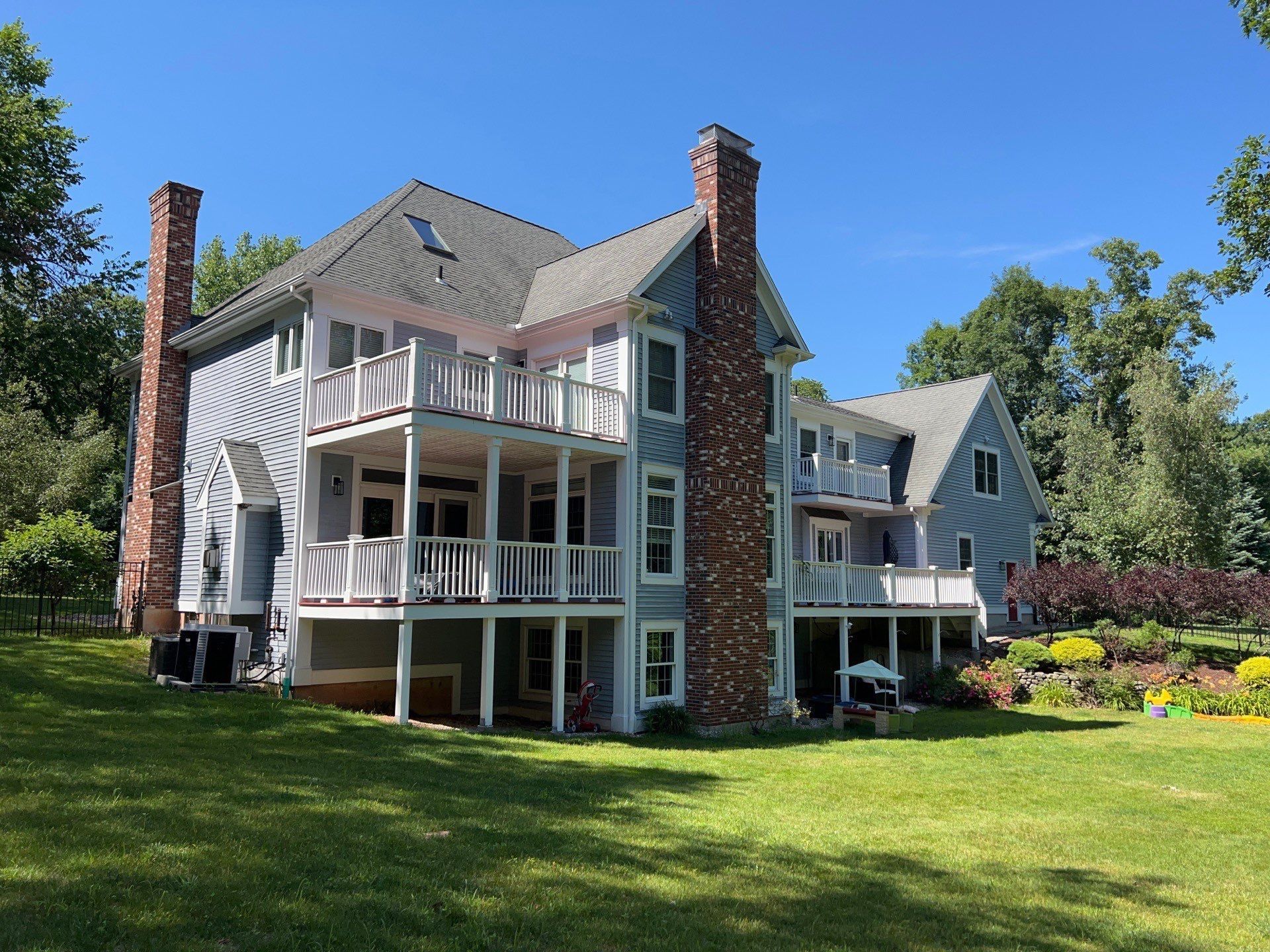 backyard of farmington, ct home