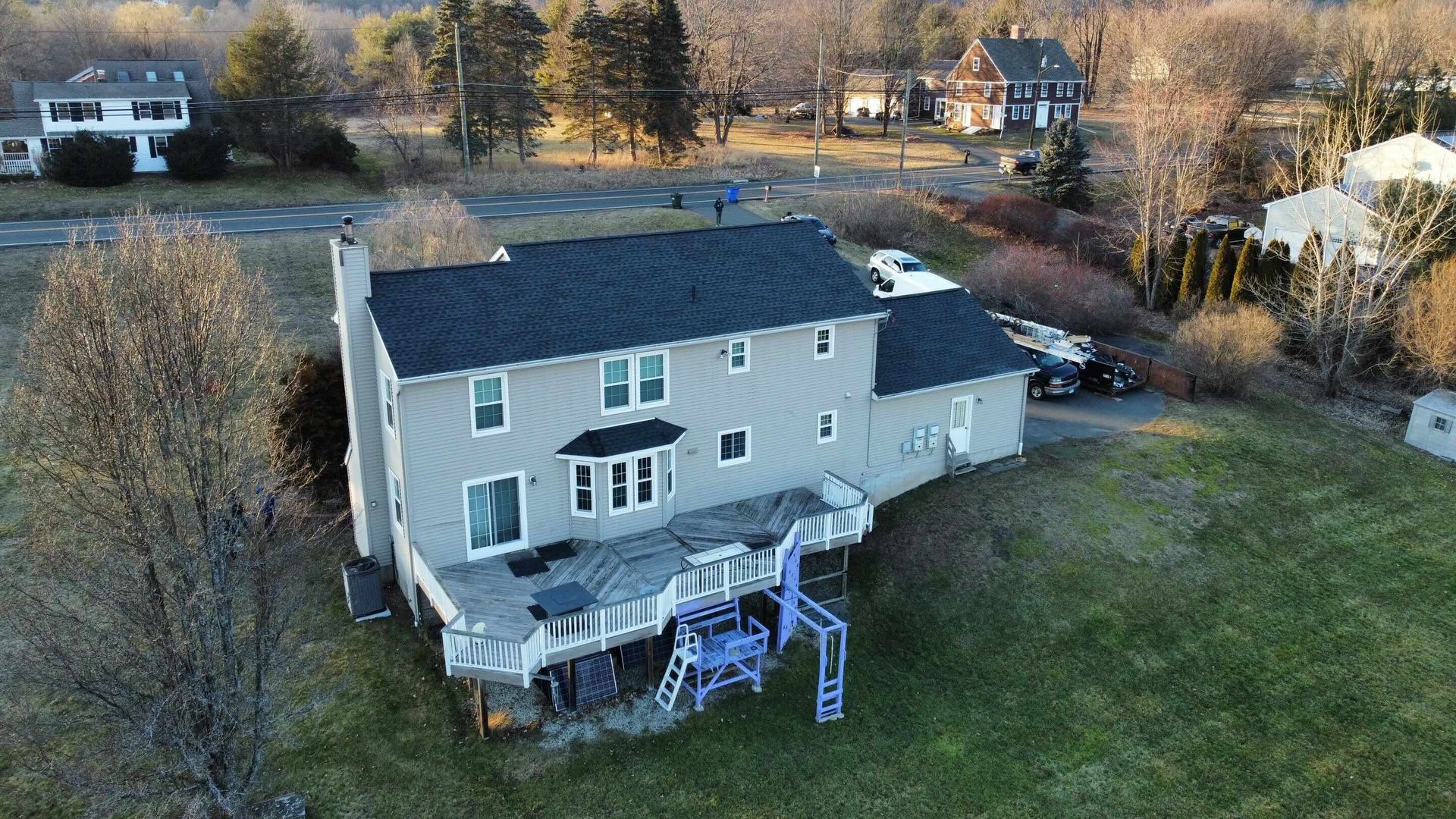 Newly Installed Roof in East Granby, Connecticut Roofing Solutions