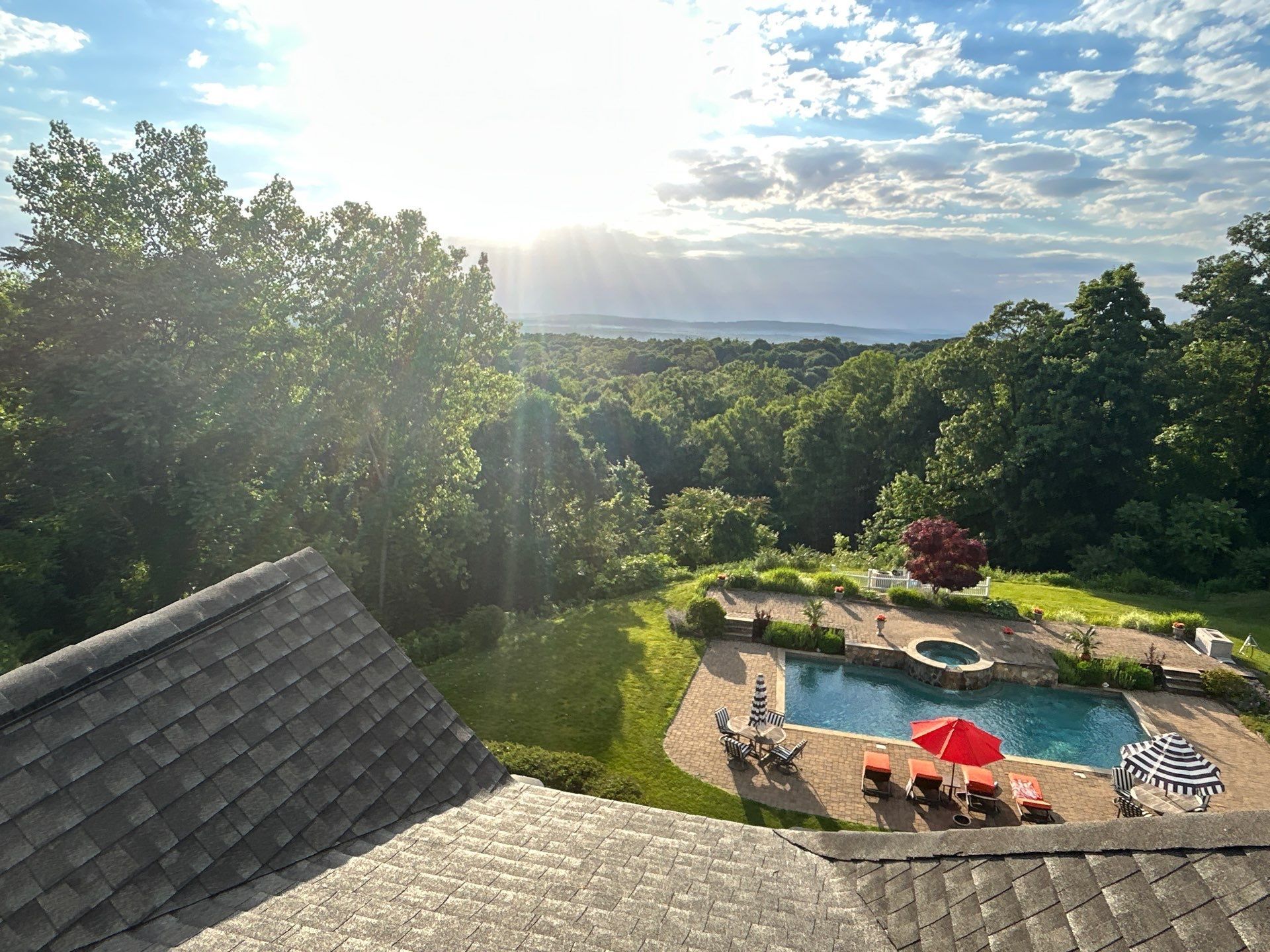 view of Farmington Valley from Rooftop 