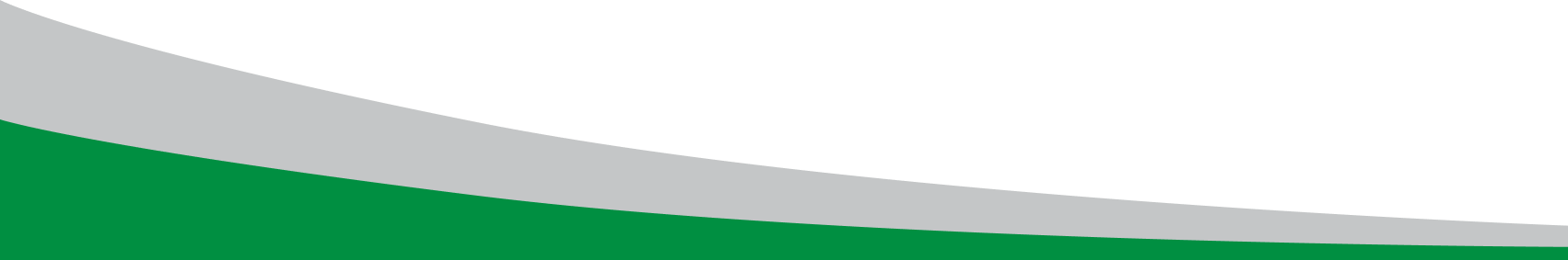 Green and gray curved design on a white background.