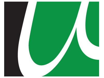 Black and green logo with the letter 