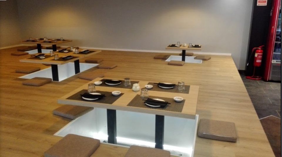 Coperti tipici di ristorante giapponese