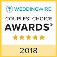 The weddingwire couples ' choice awards logo for 2018