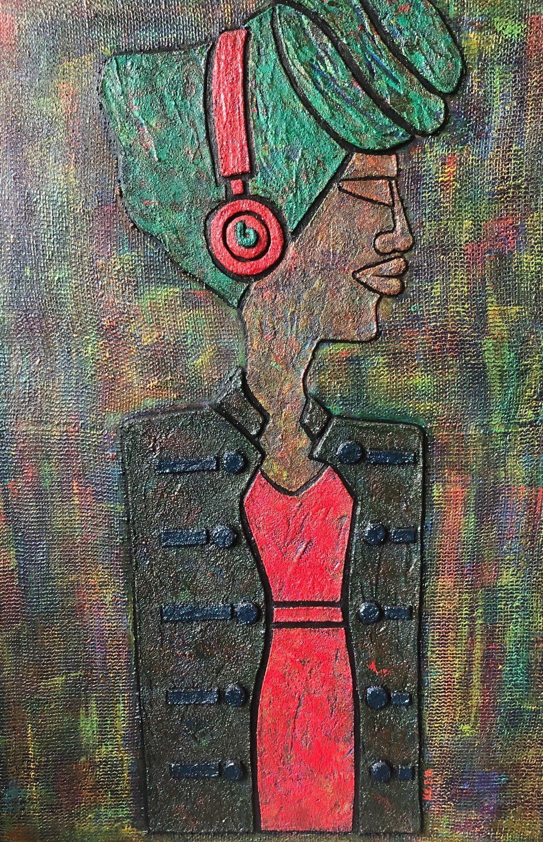 A Black Woman Art Piece 